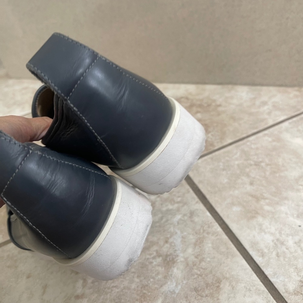 Everlane Navy Blue Leather Street Shoe Pointed Toe Slip On Sneaker Italy lady 10 - Picture 6 of 13